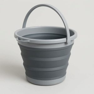 Collapsible Silicone Water Bucket with Handle for Camping and Car Washing