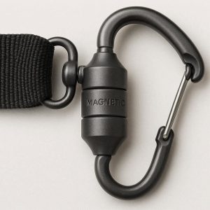 Magnetic Quick Release Carabiner Clip for Easy One Handed Access